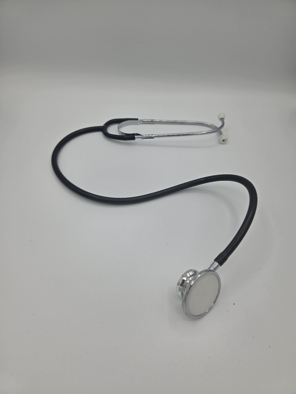 Dual Head Stethoscope Bell & Diaphragm Black Tubing Not For Medical Use